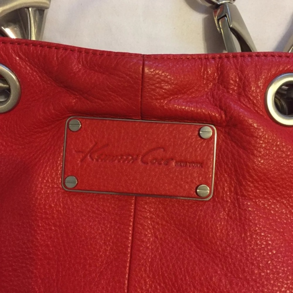 Kenneth Cole Leather Tote Bag - Picture 2 of 8